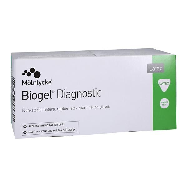 Biogel Diagnostic Latex Exam Gloves Straw Non-Sterile, 6 BX/CA