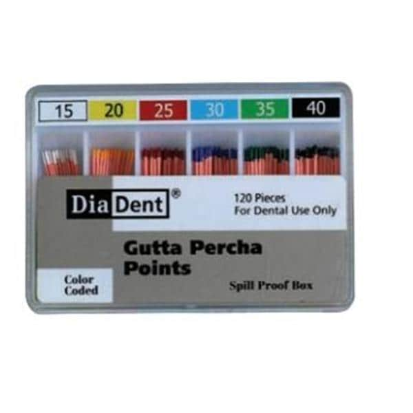 ML.029 Hand Rolled Gutta Percha Points Size 40 120/Bx