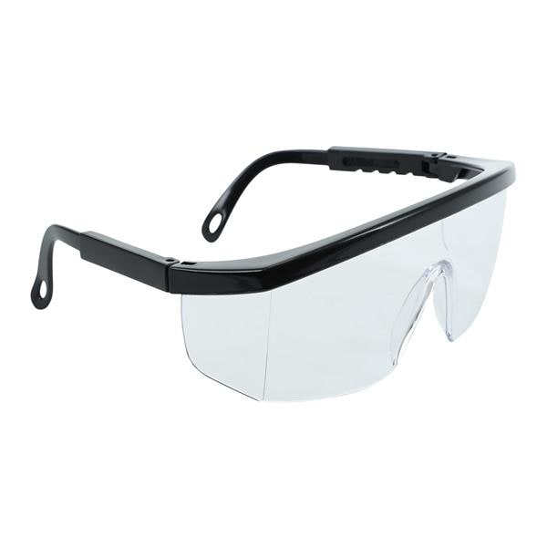 Glasses Safety Universal Single Wraparound Lens Black Ea