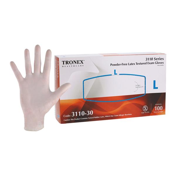 Latex Exam Gloves Large Natural Non-Sterile