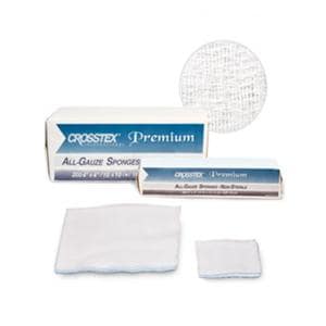 All-Gauze Cotton Gauze Sponge 4x4" 16 Ply Non-Sterile Square LF