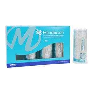 Microbrush Bendable Micro Applicator White 400/Pk, 24 PK/CA