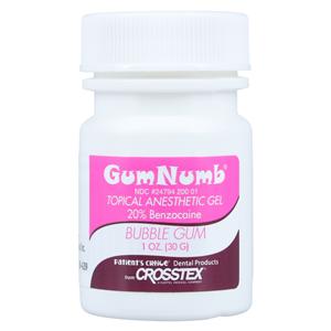 GumNumb Topical Anesthetic Gel Bubble Gum 1oz/Jr, 24 JR/CA