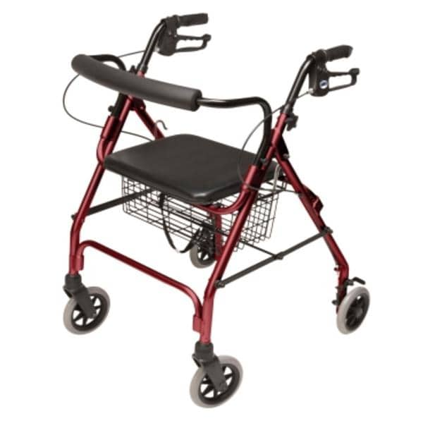 Lumex Walkabout Lite Rollator 300lb Capacity Adult 6" Wheels