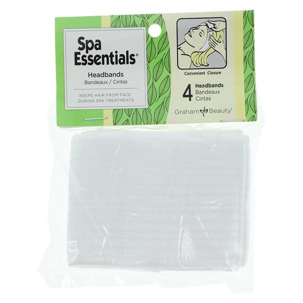 SpaEssentials Spa Headband White One Size Disposable 96/Ca