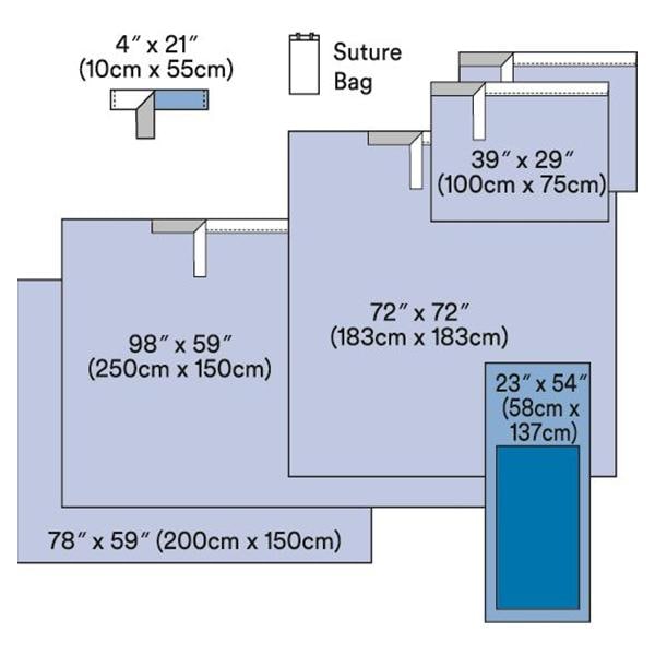 Steri-Drape Drape Pack Suture Bag/Cover 23-7/8x54