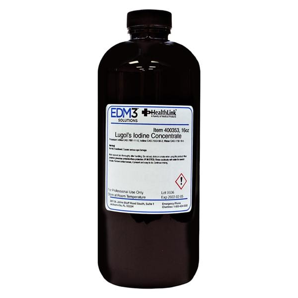 Solution Lugol's Iodine 5% 16oz 16oz/Bt