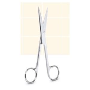 Procedure Scissors Straight 5-1/4" Stainless Steel Disposable 20/Bx