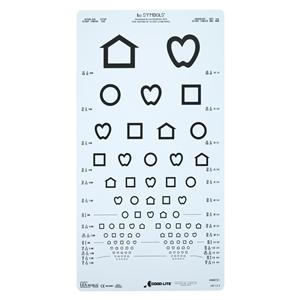 Illiterate Chart Vision Testing 10' Testing Distance Ea