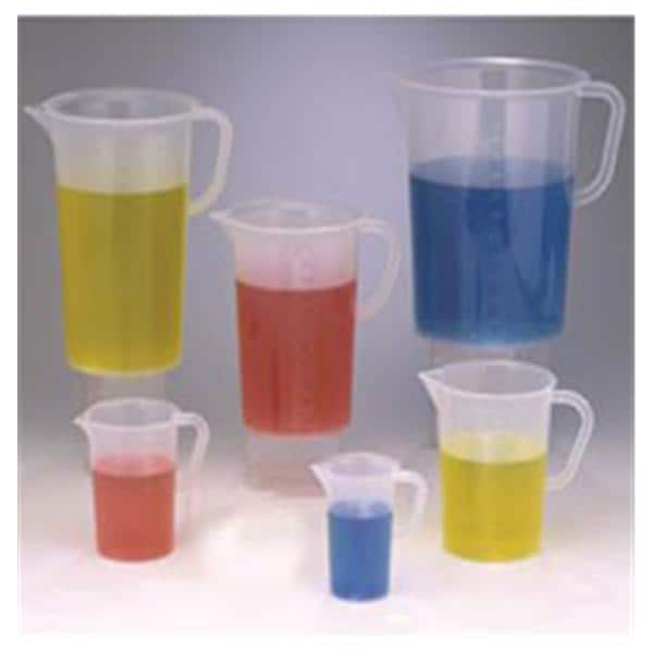 SP Bel-Art Graduated Pitcher Polypropylene Clear Reusable