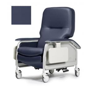 Lumex Clinical Care Recliner Vinyl 350lb Capacity Imperial Blue EA