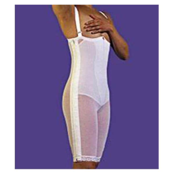 Body Compression Girdle Above Knee XL White