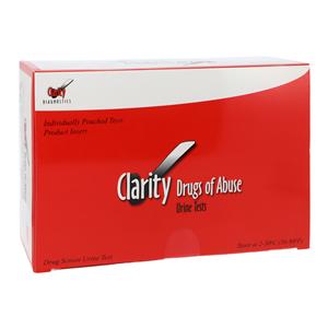 Clarity Drug Screen Urine Test Kit CLIA Waived 25/Bx