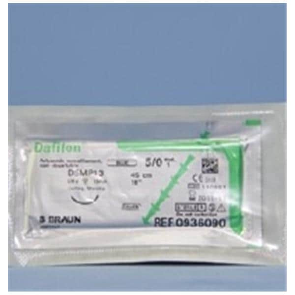 Dafilon Suture 5-0 18" Polyamide Monofilament DSMP13 Blue 12/Bx