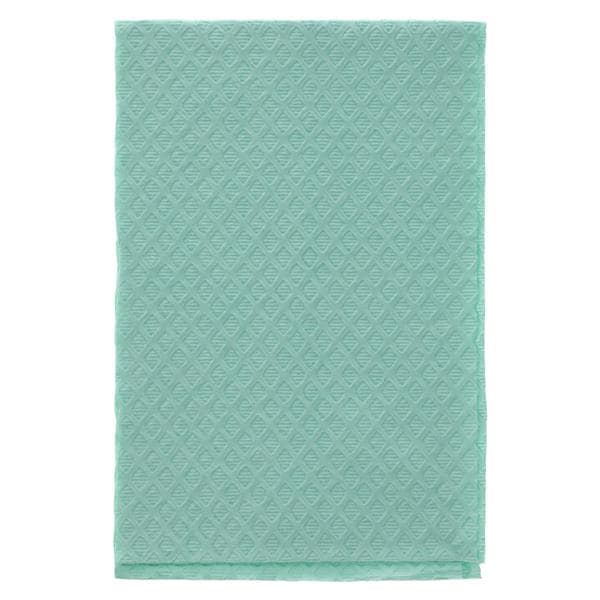 TIDI Choice Diamond Towel Bib 2 Ply T/P Bck 13 in x 18 in Grn Disposable 500/Ca