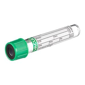 Vacuette Venous Blood Collection Tube Green/Black 3mL Pull Cap Plastic 1200/Ca