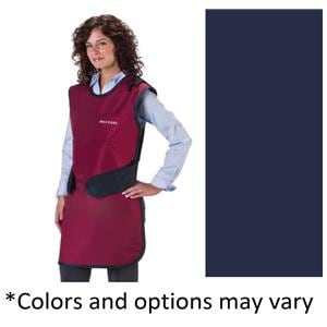 Easy Wrap X-Ray Apron Navy Unisex Lightweight 24x42" .5mm Equivalence W/ Clr Ea