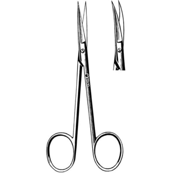 Sklarlite Iris Scissors Curved 3-1/2" Stainless Steel Non-Sterile Reusable Ea