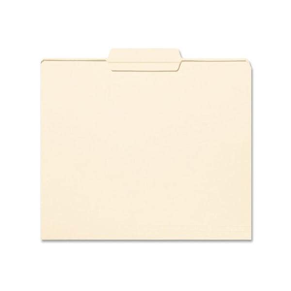 1/3-Cut Manila File Folder Letter Size Center Tab Cut 100/Box 100/Bx