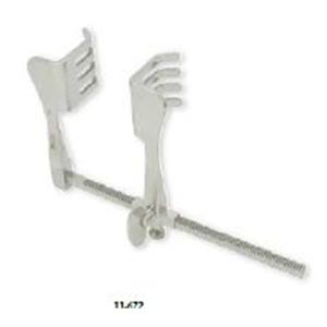 Badgley Retractor 2x1-3/4" Stainless Steel Ea