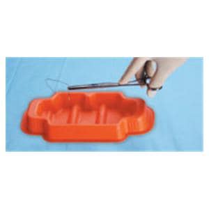 Z-Tray Instrument Transfer Tray Orange 8x3-1/2" 24/Ca