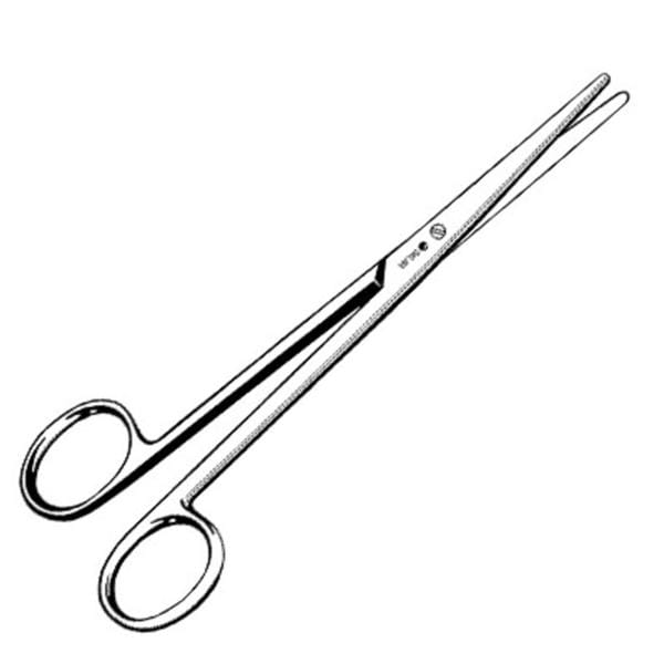 Lexer Scissors Straight 6-1/4" Stainless Steel Non-Sterile Reusable Ea