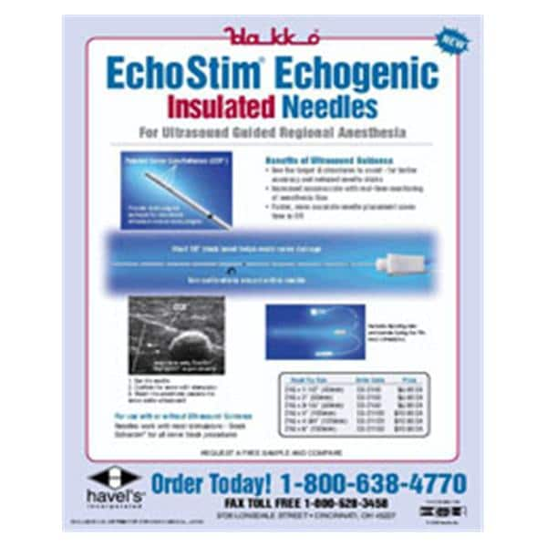 Needle Echogenic 21gx6" ea