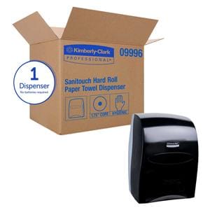 Sanitouch Paper Towel Roll Dispenser Black Plastic 1/Ca