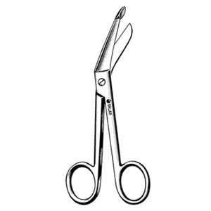 Lister Bandage Scissors Angled 7-1/4" Stainless Steel Non-Sterile Reusable Ea