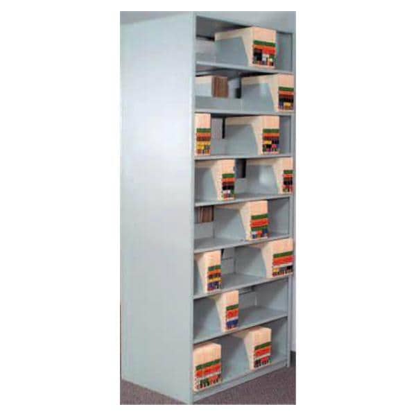 Vu-Stak Slant Tier Shelving Steel Bone White Ea