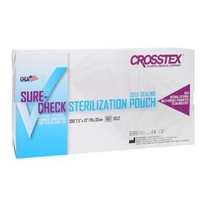 Sure-Check Sterilization Pouch 7.5 in x 13 in 200/Bx, 5 BX/CA