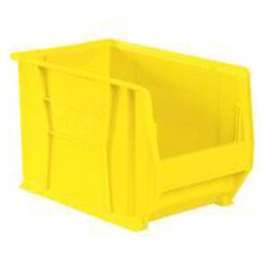 Storage Bin Yellow Plastic With Label Holder 20x18-3/8x12" Ea