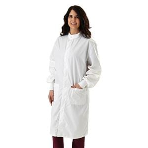 ASEP Barrier Lab Coat 1 Pocket Long Sleeves Medium White Unisex Ea