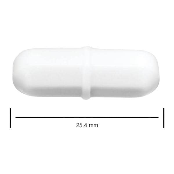 Fisherbrand Magnetic Stir Bar White .31x1" Ea