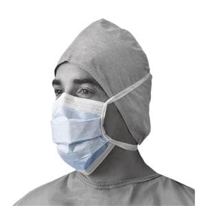 Prohibit X-tra Tie On Mask ASTM Level 1 Anti-Fog Blue 50x6/Ca