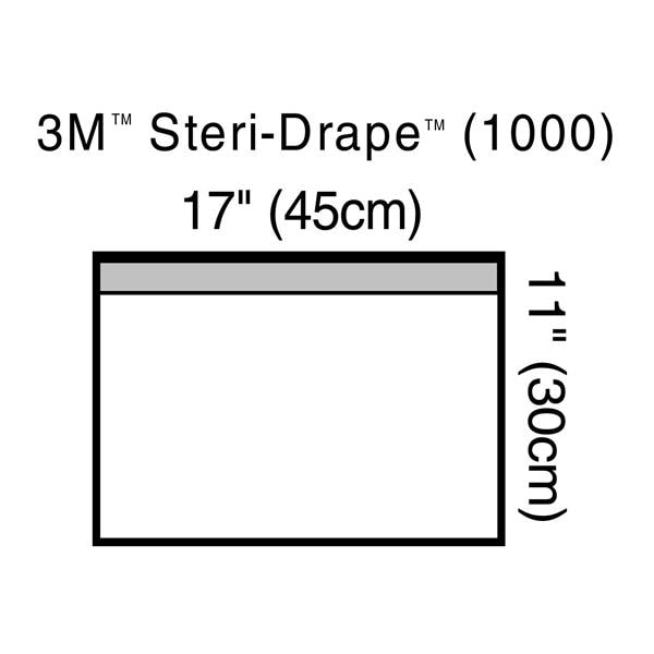 Steri-Drape 17x11" Non-Sterile Surgical Drape Non-Fenestrated