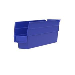 Shelf Bin Blue Plastic 11-5/8x2-3/4x4" 24/Ca