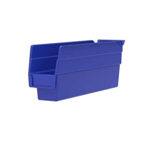 Shelf Bin Blue Plastic 11-5/8x2-3/4x4" 24/Ca