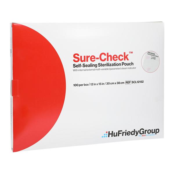 Sure-Check Sterilization Pouch Self Seal 12 in X 15 in 100/Bx