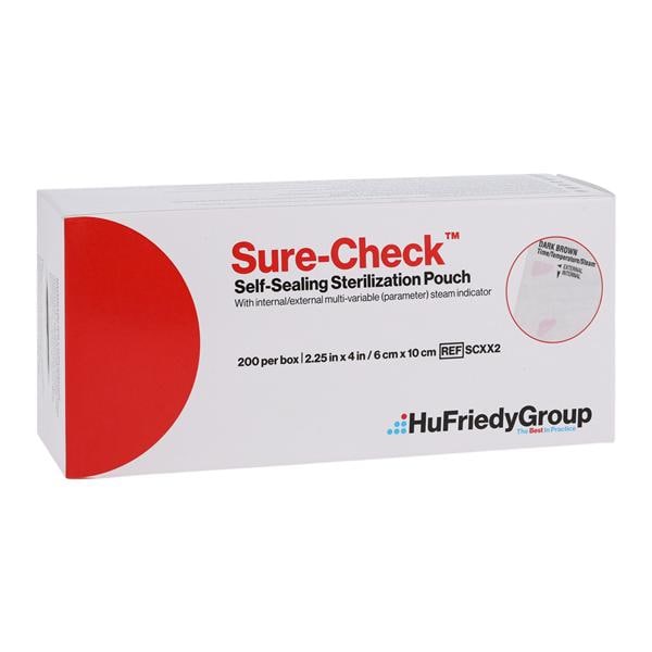 Sure-Check Sterilization Pouch 2.25 in x 4 in 200/Bx