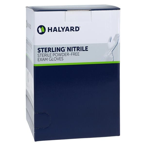 Sterling Nitrile Exam Gloves Medium Gray Sterile