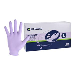 Lavender Nitrile Nitrile Exam Gloves Large Lavender Non-Sterile, 10 BX/CA