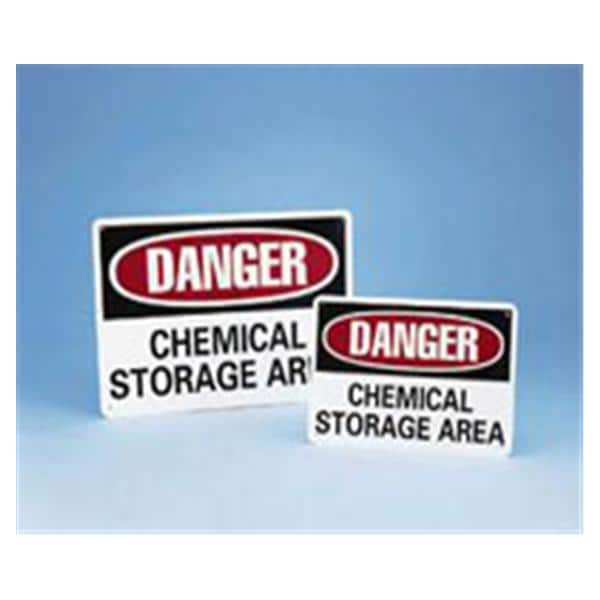 Sign Danger Acid Chemical 7"x10" Ea Ea