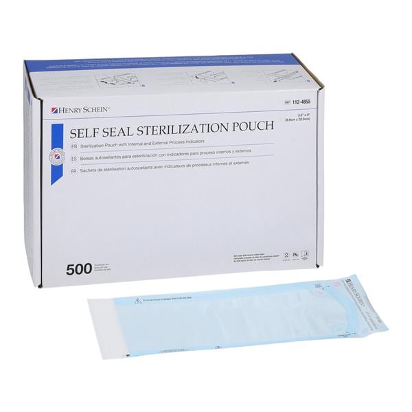 SelfSeal Sterilization Pouch Self Seal 3.5 in x 9 in 500/Bx