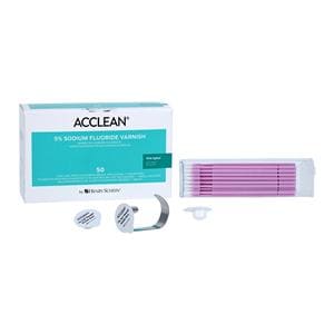 Acclean Fluoride Varnish Cups Unit Dose 5% NaF 0.5 mL Bubblegum 50/Bx