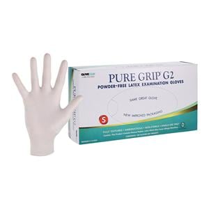 Pure Grip G2 Latex Exam Gloves Small White Non-Sterile, 20 BX/CA