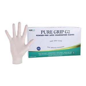 Pure Grip G2 Latex Exam Gloves X-Large White Non-Sterile, 20 BX/CA