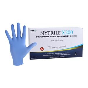 Nytrile X200 Nitrile Exam Gloves Small Blue Non-Sterile, 10 BX/CA