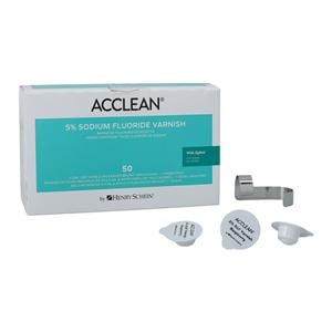 Acclean Fluoride Varnish Cups Unit Dose 5% NaF 0.5 mL Raspberry 50/Bx