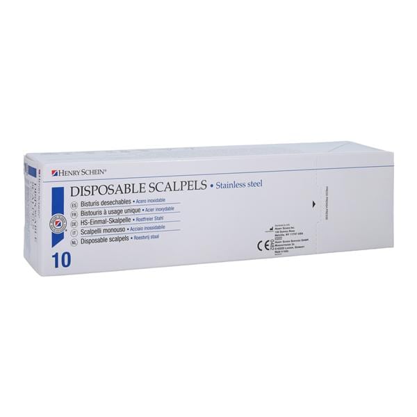 Scalpel Surgical #15 Sterile Disposable 10/Bx